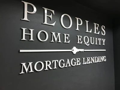 Acrylic letters for Peoples Home Equity