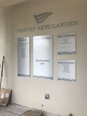 Metal letters and signage for Els Center for Autism