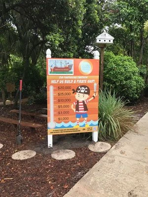 Max Metal Post and Panel Sign for the Boca Raton Childrens Museum