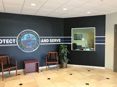 Wall Graphics for the Boca Raton Police Department